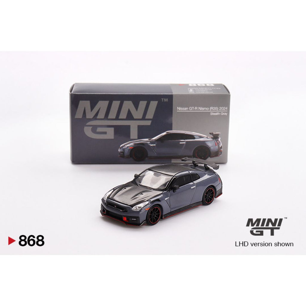 Mini GT Nissan GT-R Nismo 2024 NISMO Stealth Gray - 868