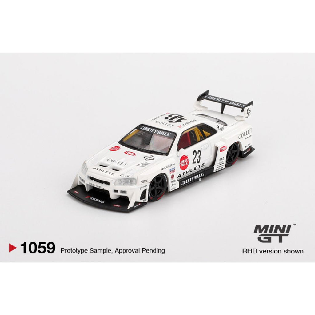 Mini GT Nissan LB-ER34 Super Silhouette ATHLETE/COLLET - 1059