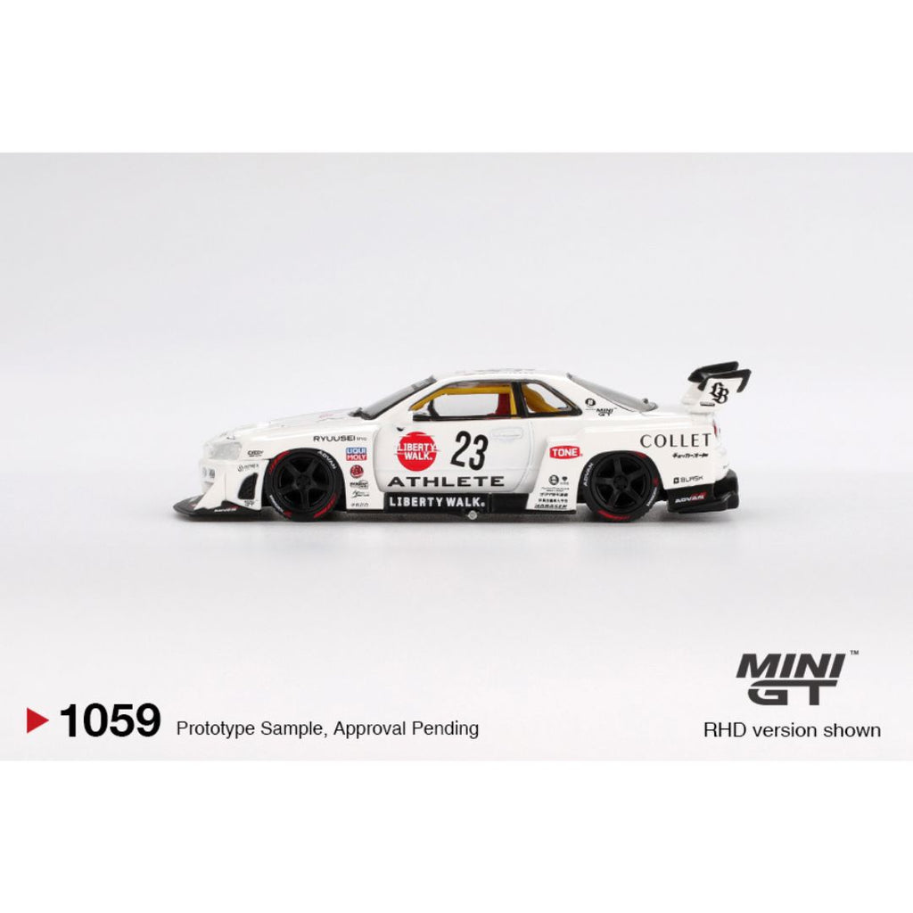 Mini GT Nissan LB-ER34 Super Silhouette ATHLETE/COLLET - 1059