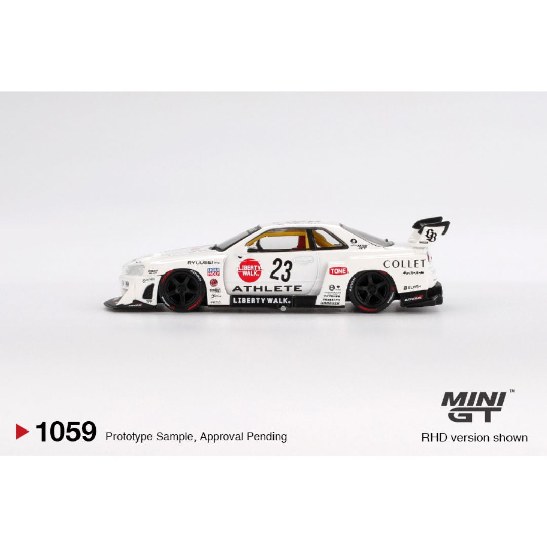 Mini GT Nissan LB-ER34 Super Silhouette ATHLETE/COLLET - 1059