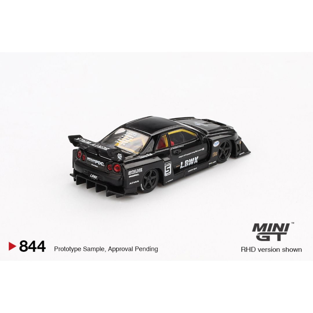 Mini GT Nissan LB-ER34 Super Silhouette Skyline Black - 844