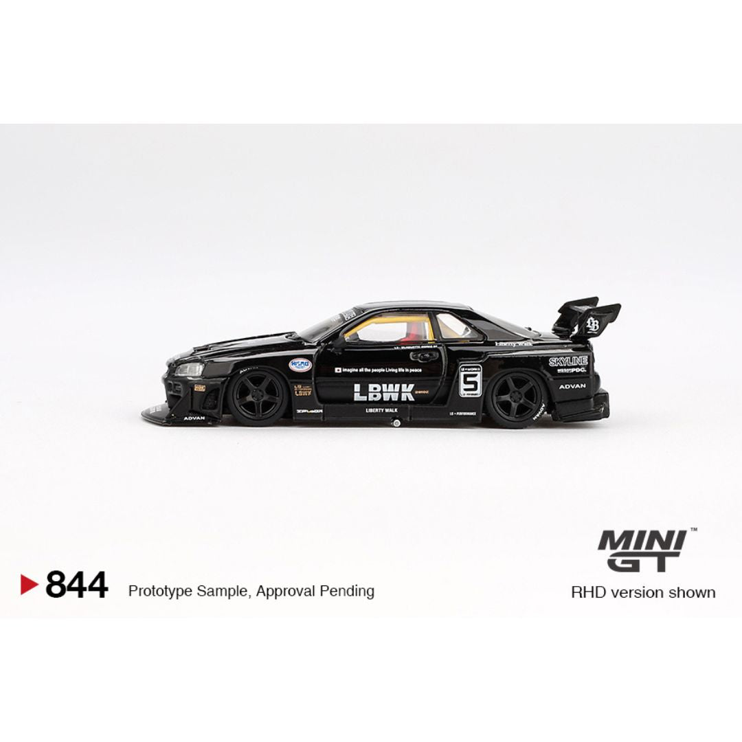 Mini GT Nissan LB-ER34 Super Silhouette Skyline Black - 844