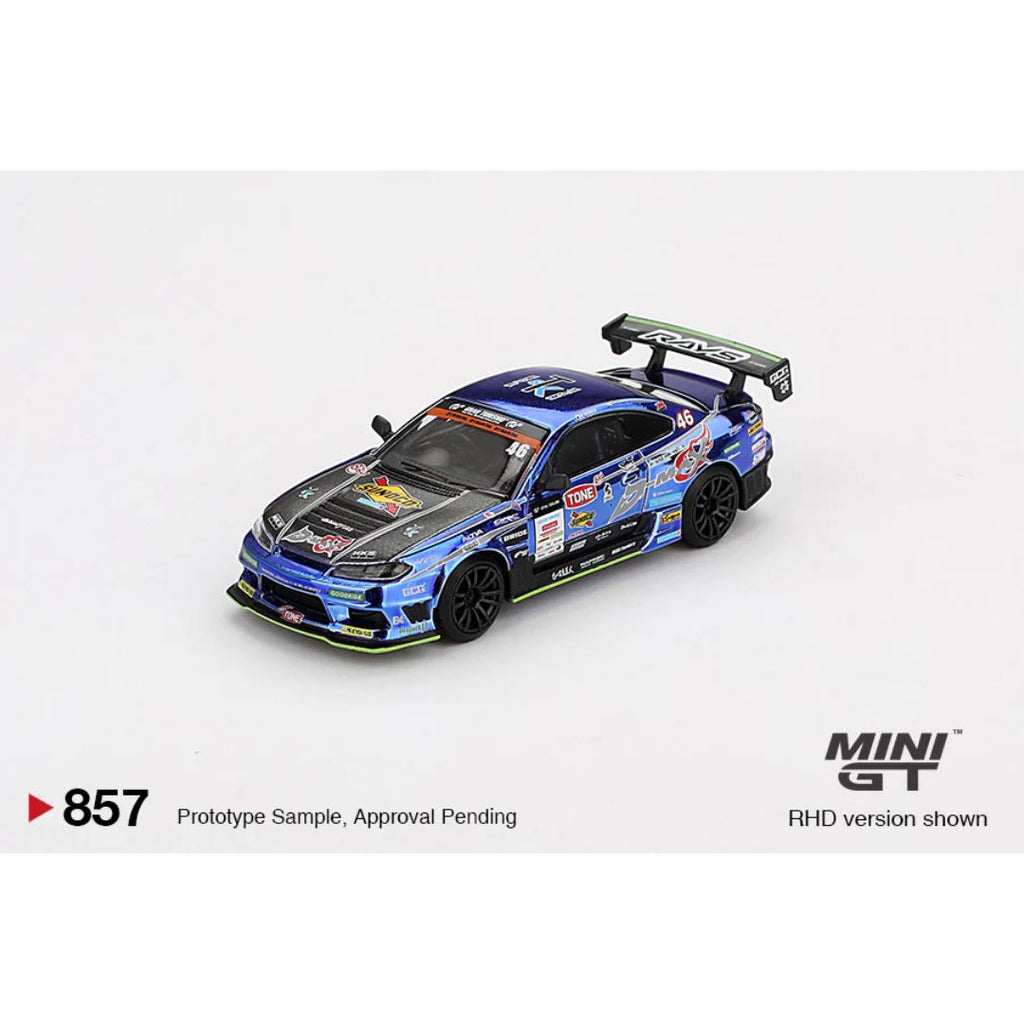 Mini GT Nissan Silvia (S15) D-MAX Racing D1 GRAND PRIX - 857