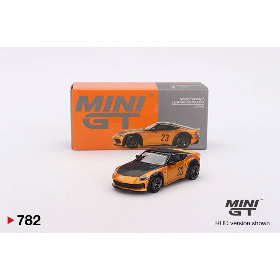 Mini GT Nissan Z LB★NATION WORKS LB Gold - 782
