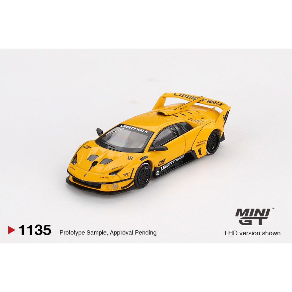 Mini GT Lamborghini LB-Silhouette WORKS MURCIELAGO GT Evo Yellow - 1135
