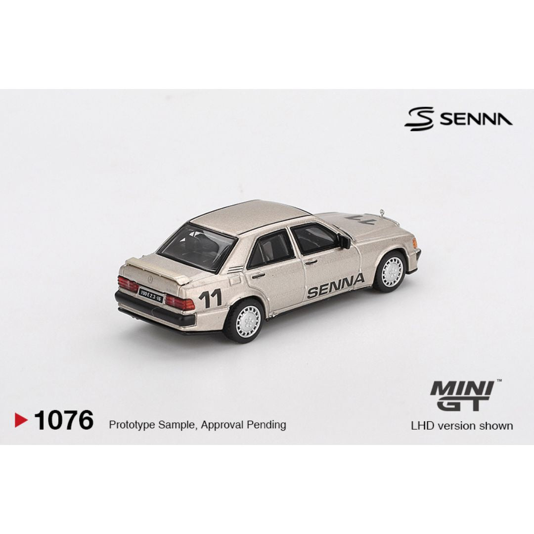 Mini GT Mercedes-Benz 190 E 2.3-16 #11 Ayrton Senna 1984 Nürburgring Race of Champions c/ Figura - 1076