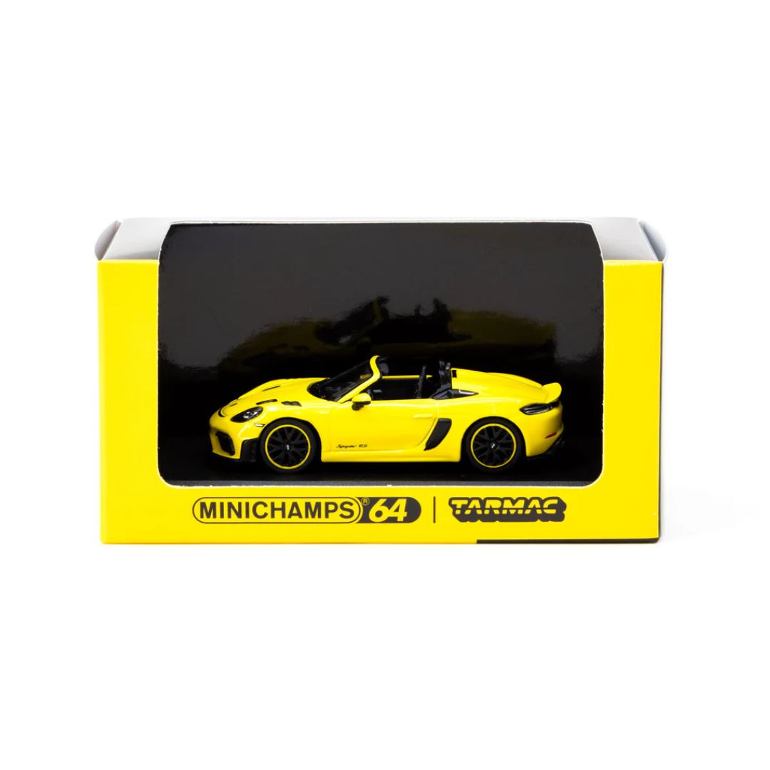 Minichamps X Tarmac Works Porsche 718 Spyder RS Racing Yellow