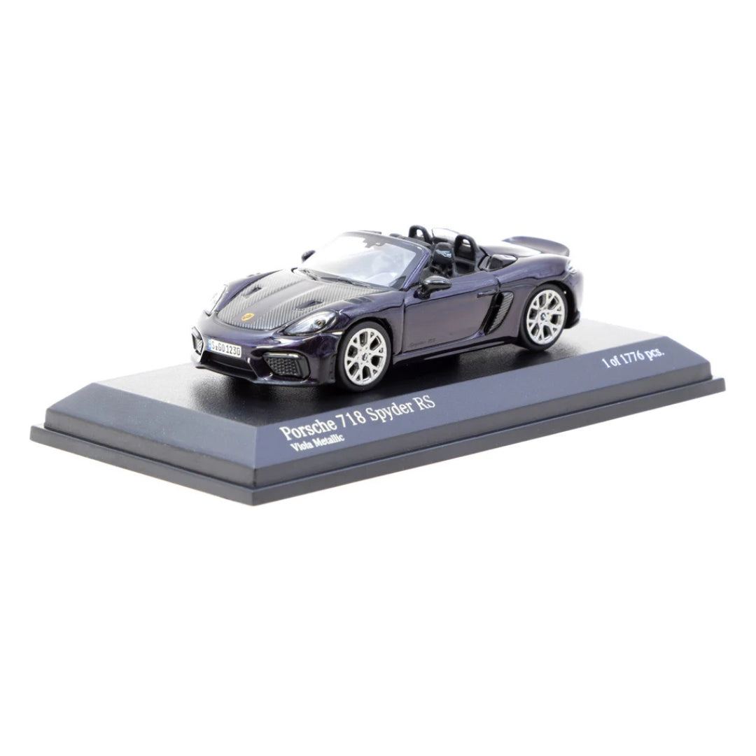 *EN CAMINO* Minichamps X Tarmac Works Porsche 718 Spyder RS Viola Metallic
