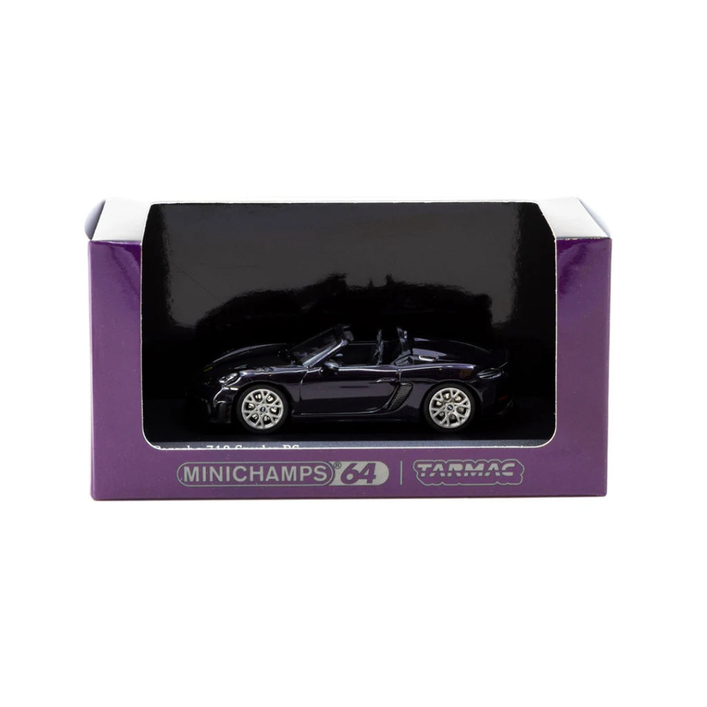 *EN CAMINO* Minichamps X Tarmac Works Porsche 718 Spyder RS Viola Metallic