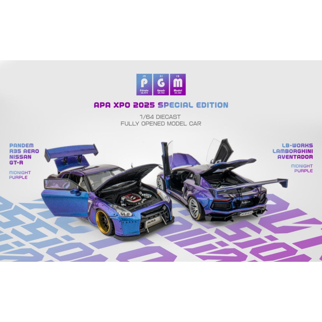 PRE-ORDER* PGM Lamborghini Aventador LB-Works Midnight Purple | 2025