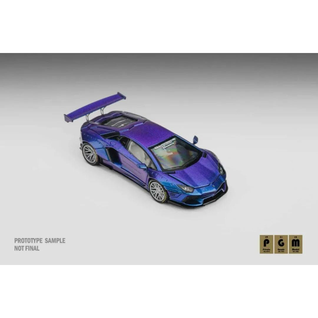 ミニカー D&G LB Aventador 2.0 Purple Zero Fighter PRE-ORDER* PGM Lamborghini Aventador LB-Works Midnight Purple | 2025