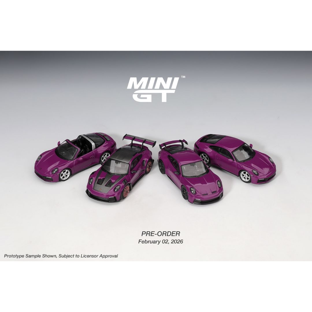 *PRE-ORDER* Mini GT Set Porsche 911 992 Rubystone Red