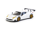 *EN CAMINO* Tarmac Works X iXO Models Ferrari 458 Italia GT3 White