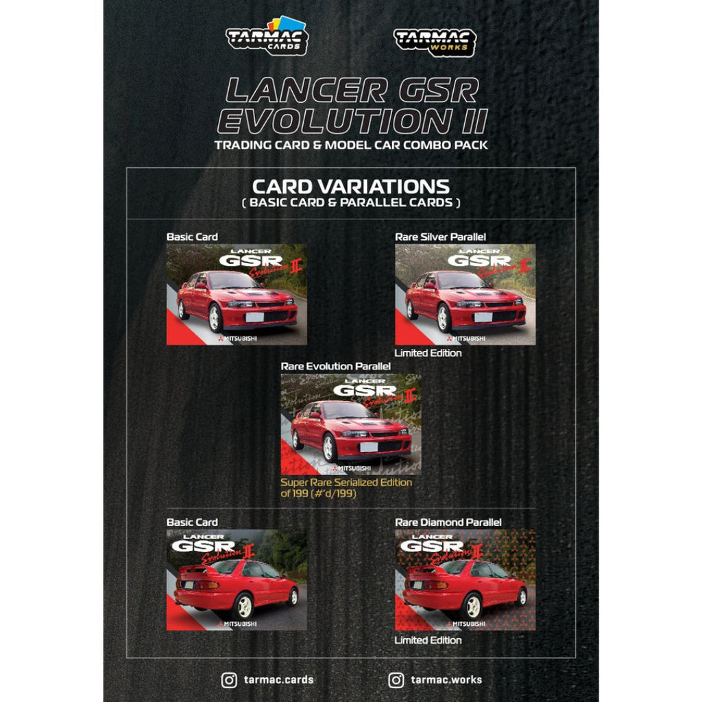 Tarmac Works Mitsubishi Lancer GSR Evolution II - Tarmac Cards