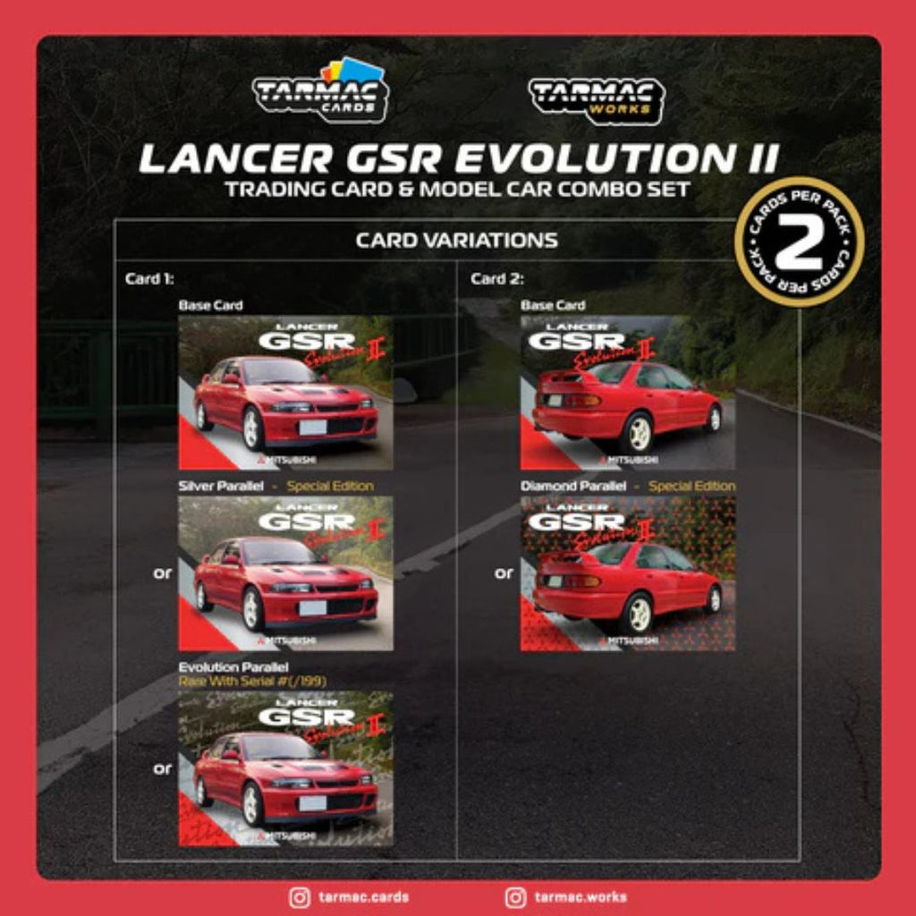 Tarmac Works Mitsubishi Lancer GSR Evolution II - Tarmac Cards