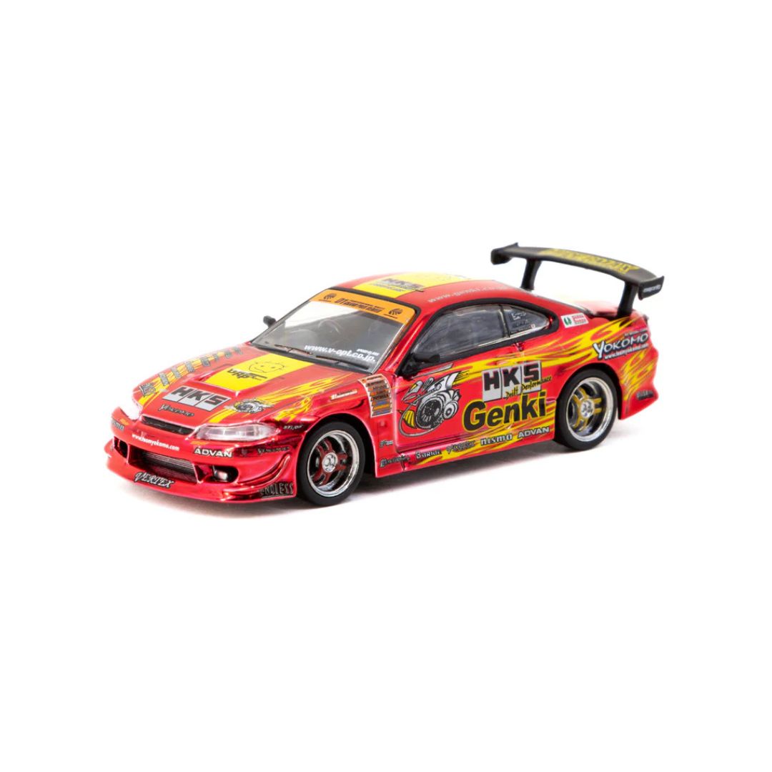 Tarmac Works HKS Hiper Silvia RS-2 Chrome Red - Tokyo Auto Salon 2025 Special Edition