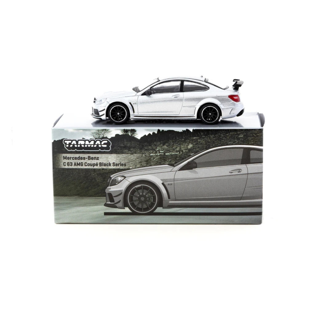 *EN CAMINO* Tarmac Works Mercedes-Benz C 63 AMG Coupé Black Series Silver Metallic