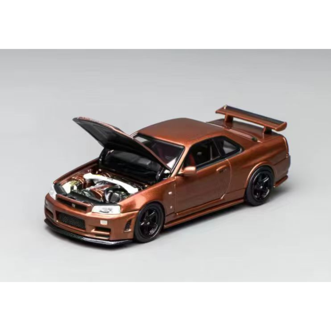 Motorhelix Nissan Skyline GT-R R34 Brown | 2025 Auto Passion Alliance (APA)