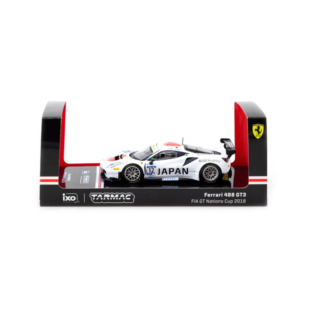 Tarmac Works X iXO Models Ferrari 488 GT3 FIA GT Nations Cup 2018 #12