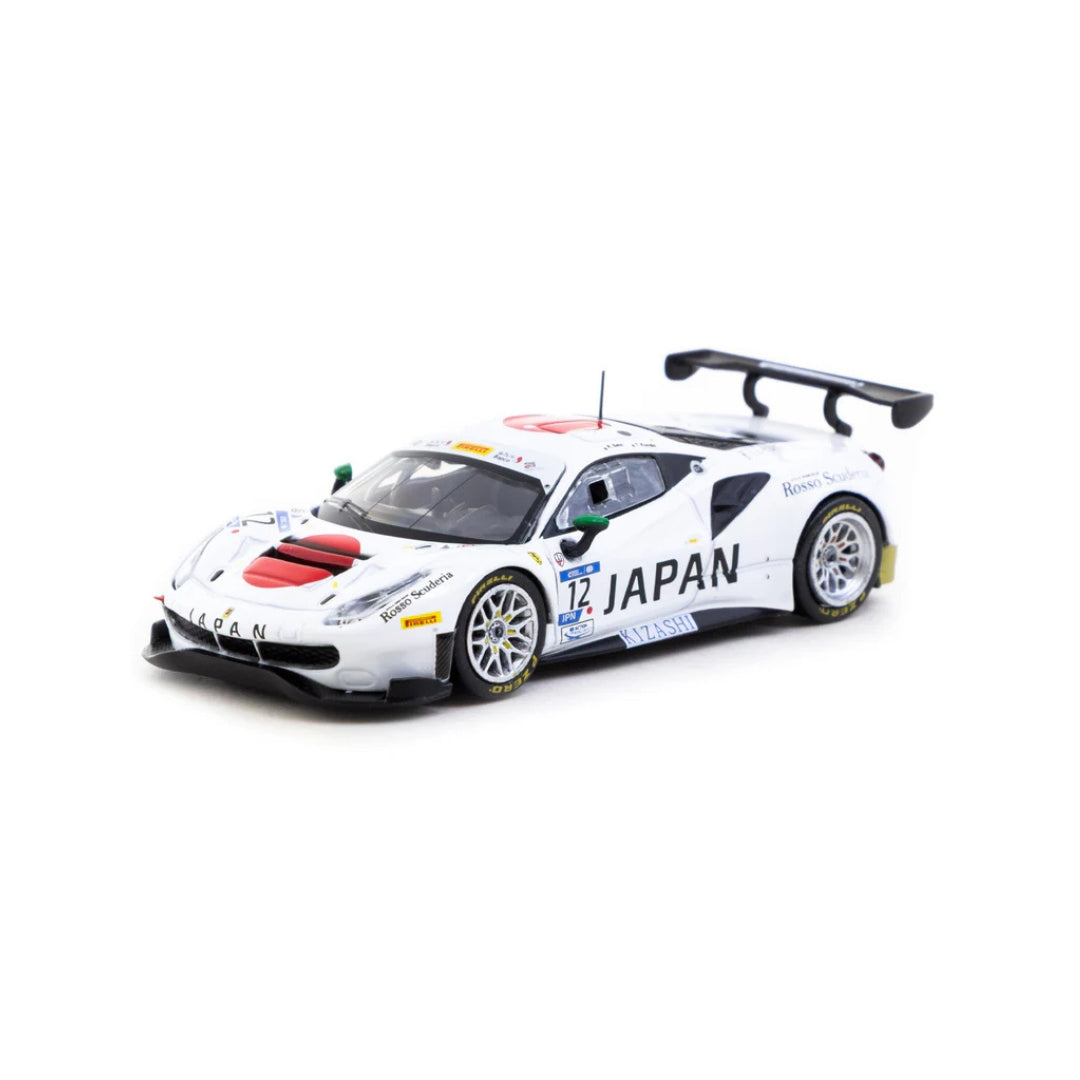 *EN CAMINO* Tarmac Works X iXO Models Ferrari 488 GT3 FIA GT Nations Cup 2018 #12 - Japan Special Edition