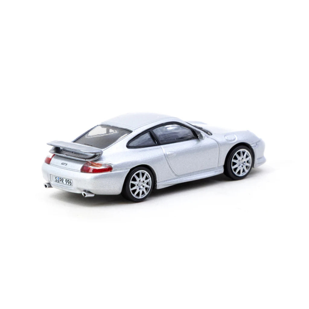 Tarmac Works X iXO Models Porsche 911 GT3 (type 996) Silver
