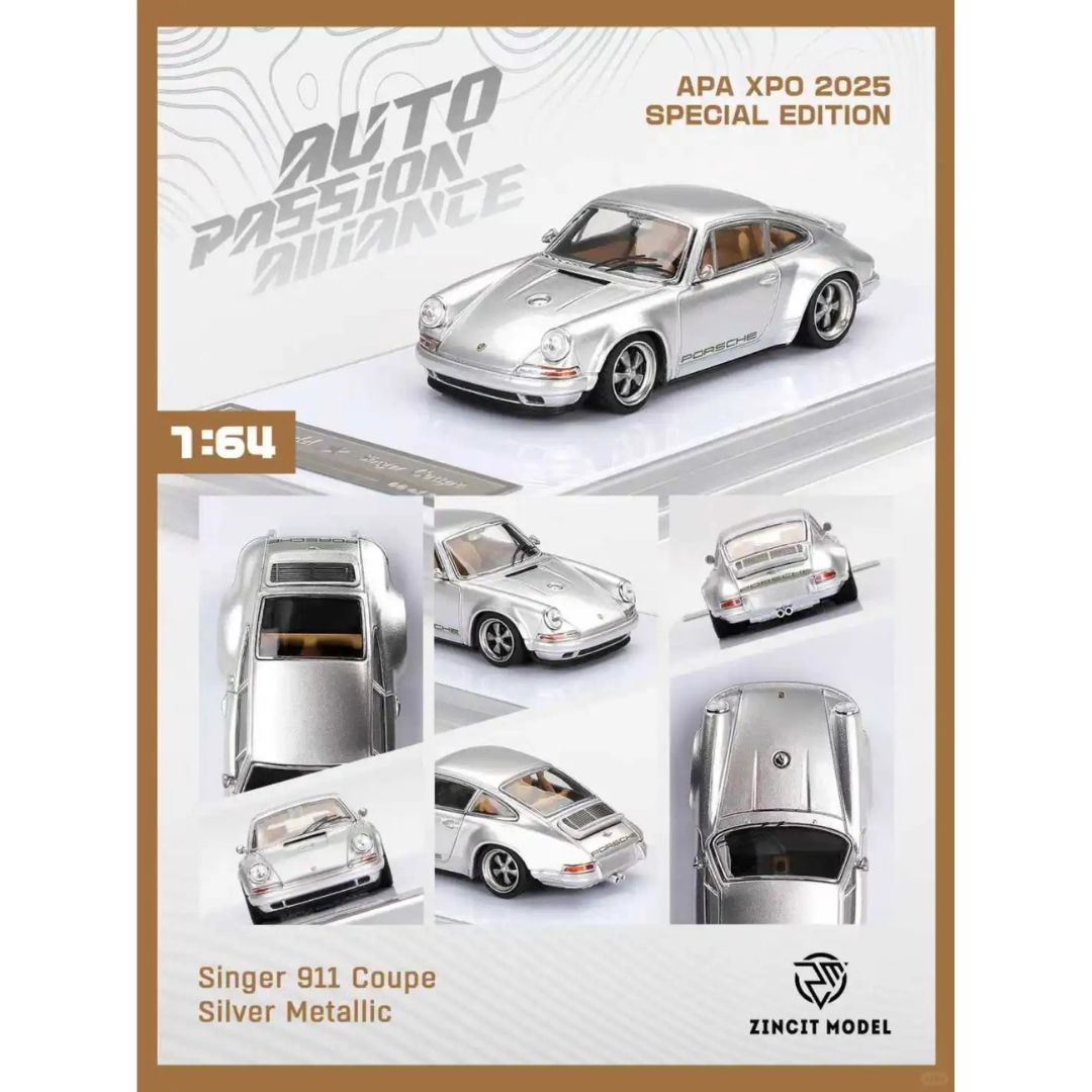 *PRE-ORDER* Zincit Model Singer 911 Coupe Silver Metallic | 2025 Auto