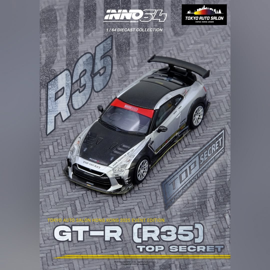 Inno64 Nissan Skyline GT-R R35 Top Secret | 2025 Hong Kong Tokyo Auto